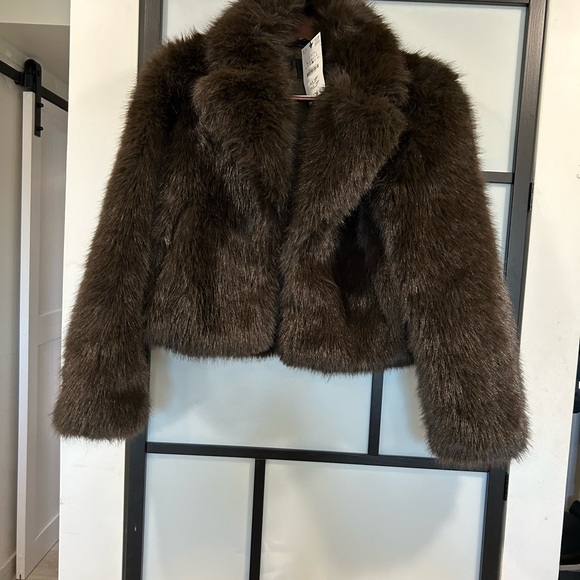Zara Black Teddy Jacket. Brown lovely, cuddly, teddy jacket. - Picture 2 of 11